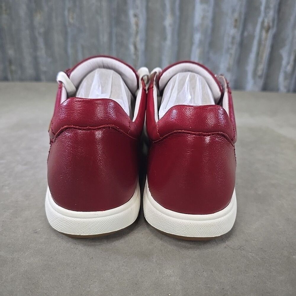 Josef Seibel Caren 01 Red Leather Sneakers Casual Shoes Sz 38 US 7.5 NIB - Picture 6 of 10
